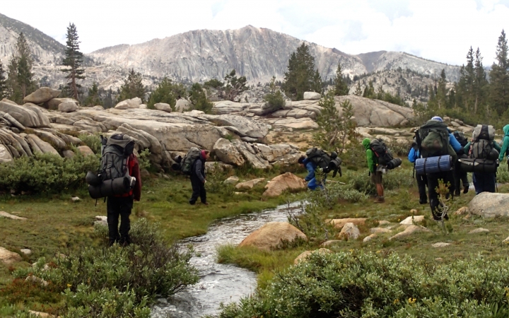 backpacking camp for teens in yosemite